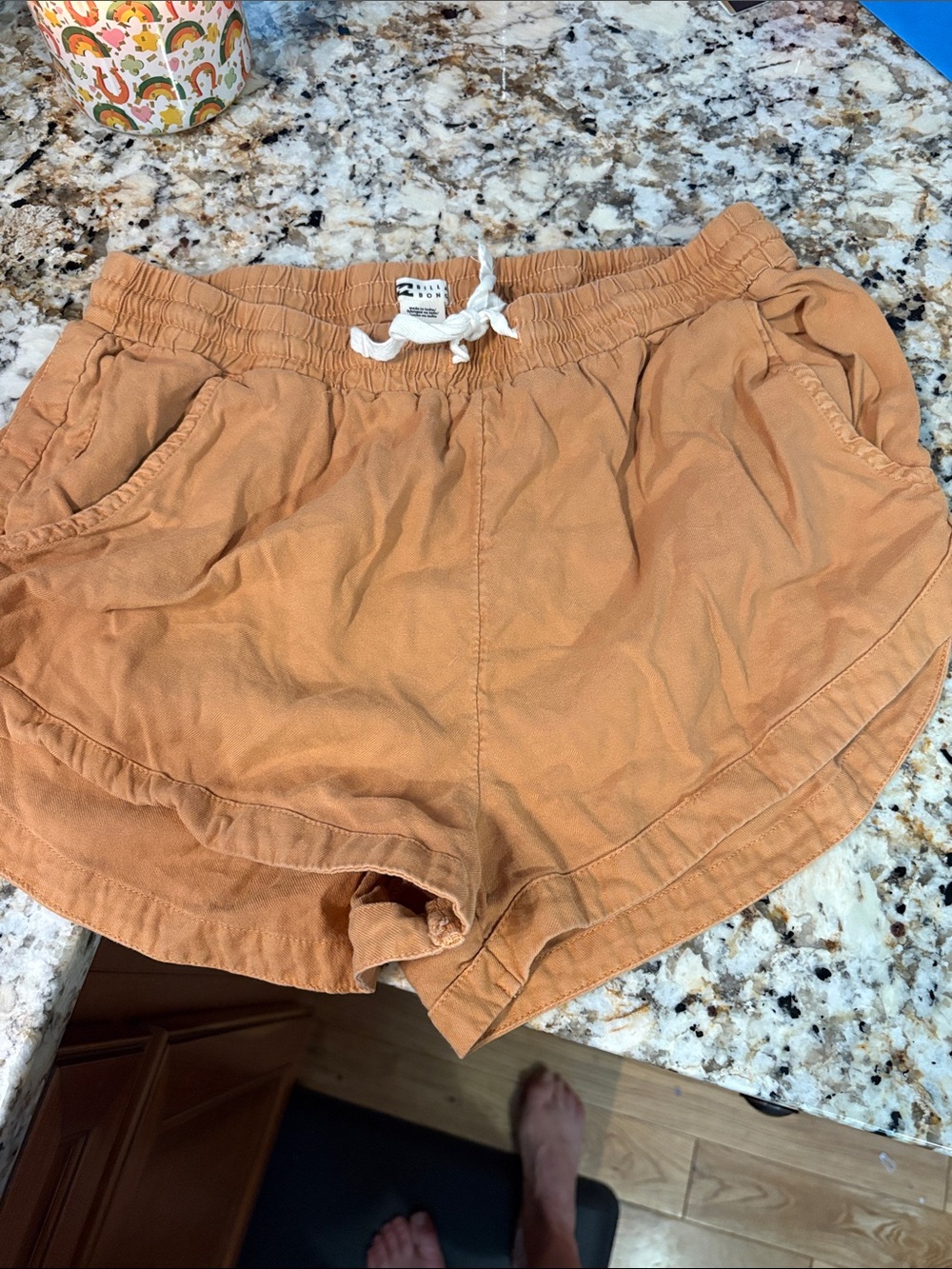 Billabong shorts size small Drawstring Women’s Shorts - Rust Orange